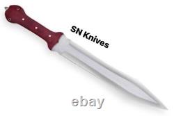 Custom Handmade D2 Steel Gladius Hunting Dagger Bowie Knife With Sheath