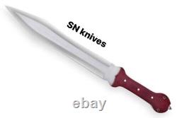 Custom Handmade D2 Steel Gladius Hunting Dagger Bowie Knife With Sheath