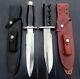 Custom Handmade D2 Steel Hunting Dagger & Bowie Knife Set Micarta Handle+sheath