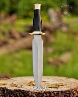 Custom Handmade D2 Steel Hunting Dagger & Bowie Knife Set Micarta Handle+sheath
