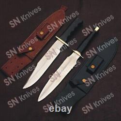 Custom Handmade D2 Steel Hunting Dagger & Bowie Knife+micarta Handle+sheath