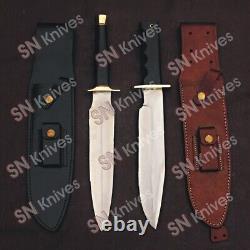 Custom Handmade D2 Steel Hunting Dagger & Bowie Knife+micarta Handle+sheath