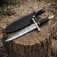 Custom Handmade D2 Steel Hunting Dagger Knife Micarta Handle With Leather Sheath