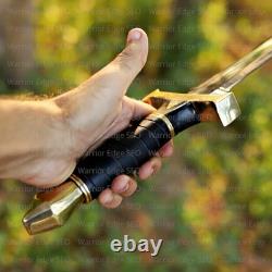 Custom Handmade D2 Steel Hunting Dagger Knife Micarta Handle with Leather Sheath