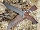 Custom Handmade D2 Steel Hunting Survival Bowie Dagger Knife With Leather Sheath