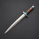 Custom Handmade D2 Steel Loveless Dagger Hunting Knife With Leather Sheath