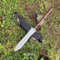 Custom Handmade D2 Tool Steel Combat Spear Knife Survival Dagger Knife