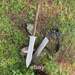 Custom Handmade D2 Tool Steel Combat Spear Knife Survival Dagger Knife