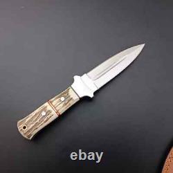 Custom Handmade D2 Tool Steel Double Edge Survival Tactical Combat Dagger Knife