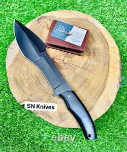 Custom Handmade D2 Tool Steel Hunting Bowie Dagger Style Knife With Sheath