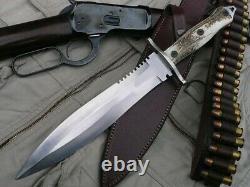 Custom Handmade D2 Tool Steel Hunting Camping Knife Dagger Knife Survival Knife
