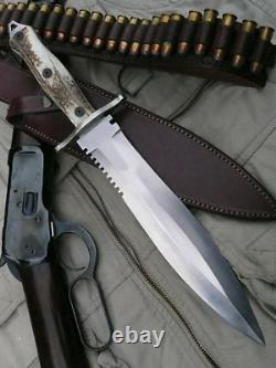 Custom Handmade D2 Tool Steel Hunting Camping Knife Dagger Knife Survival Knife