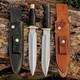 Custom Handmade D2 Tool Steel Hunting Dagger&bowie Knife Camping Knife Withsheath