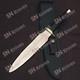 Custom Handmade D2 Tool Steel Hunting Dagger Bowie Knife With Leather Sheath