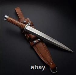 Custom Handmade D2 Tool Steel Hunting Dagger Camping Knife Survival Knife