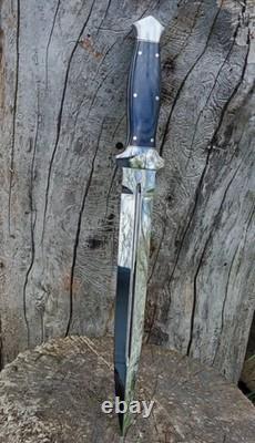 Custom Handmade D2 Tool Steel Hunting Dagger Knife Camping Knife Survival Knife