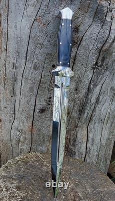 Custom Handmade D2 Tool Steel Hunting Dagger Knife Camping Knife Survival Knife