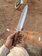 Custom Handmade D2 Tool Steel Hunting Dagger Knife Survival Combat Camping Knife