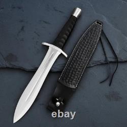 Custom Handmade D2 Tool Steel Hunting Dagger Knife Survival Knife With Sheath