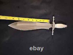 Custom Handmade D2 Tool Steel Hunting Dagger Knife With-resin Handle-sheath