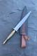 Custom Handmade D2 Tool Steel Hunting Fighter Dagger Knife Brass Handle