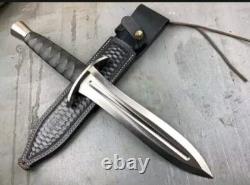 Custom Handmade D2 Tool Steel Hunting Survival Dagger Knife Combat Camping Knife
