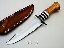 Custom Handmade D2 Tool Steel Hunting/bowie/dagger Knife Handle Olive Wood