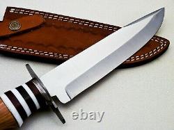 Custom Handmade D2 Tool Steel Hunting/bowie/dagger Knife Handle Olive Wood