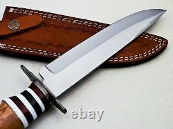 Custom Handmade D2 Tool Steel Hunting/bowie/dagger Knife Handle Olive Wood