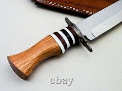 Custom Handmade D2 Tool Steel Hunting/bowie/dagger Knife Handle Olive Wood