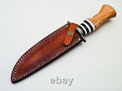 Custom Handmade D2 Tool Steel Hunting/bowie/dagger Knife Handle Olive Wood