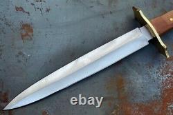 Custom Handmade D2 Tool Steel Medieval Dagger Full Tang Dagger With Sheath