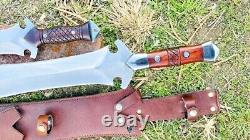 Custom Handmade D2 Tool Steel Set Of Sword & Dagger Knife Combat Viking Sword