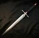 Custom Handmade D2-tool Steel Beautiful Dagger Sword With Leather Sheath