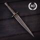 Custom Handmade Damascus Commando Dagger Knife Hunting Knife With Sheath 10.25