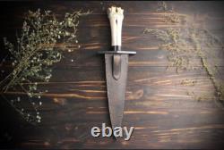Custom Handmade Damascus Steel Dagger Knife