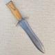 Custom Handmade Damascus Steel Dagger Knife Coal Forged Full Tang With Sheath