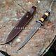 Custom Handmade Damascus Steel Dagger Toothpick Machete Bowie Hunting Knife