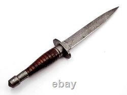 Custom Handmade Damascus Steel Hunting Combat Survival Dagger Knife