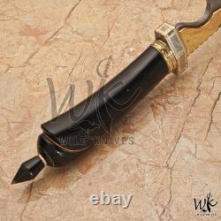 Custom Handmade Damascus Steel Hunting, Survival, EDC, Viking, Combat Dagger Knife