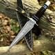 Custom Handmade Damascus Steel Resin Handle Hunting Dagger Hunting Knife Ha14