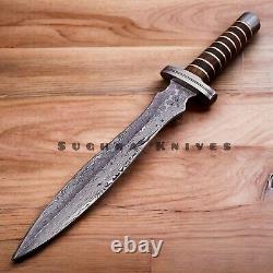 Custom Handmade Damascus Steel Sword Dagger Machete Bowie Hunting Knife Kukri