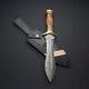 Custom Handmade Hand Forged Damascus Steel Dagger Knife Hunting Knife