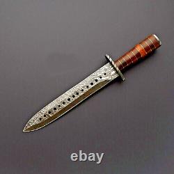 Custom Handmade Hand Forged Damascus Steel Hunting Dagger Knife Survival Knife