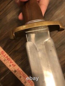 Custom Handmade In Arkansas Toothpick Dagger Knife Model 13-12 Tribute 70s 80s