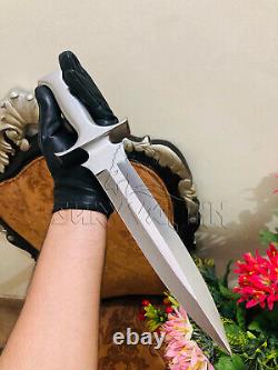 Custom Handmade Integral Dagger Knife Custom Integral Tactical Fighting Dagger