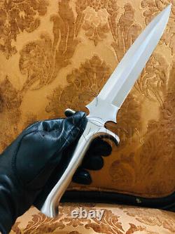 Custom Handmade Integral Dagger Knife Custom Integral Tactical Fighting Dagger