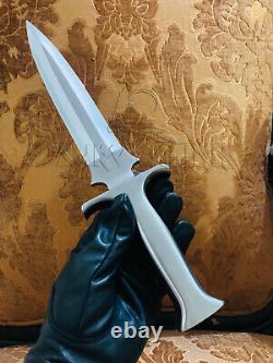 Custom Handmade Integral Dagger Knife Custom Integral Tactical Fighting Dagger