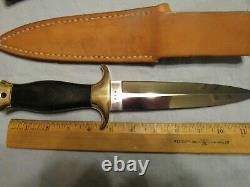 Custom Handmade Knife. Ray Beers Dagger c. 1980s. Unused. Excellent++