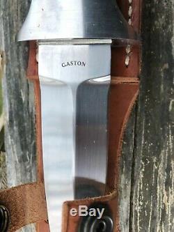 Custom Handmade RON GASTON Woodruff South Carolina Dagger Fighting Knife